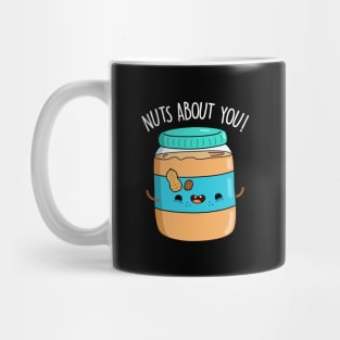 Nuts About You Cute Peanut Butter Pun Mug